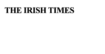 Introducing Our Official Media Partner The Irish Times