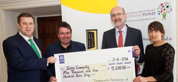 Awards Guests raise over €10,000 for Simon Community and RAI Benevolent Fund